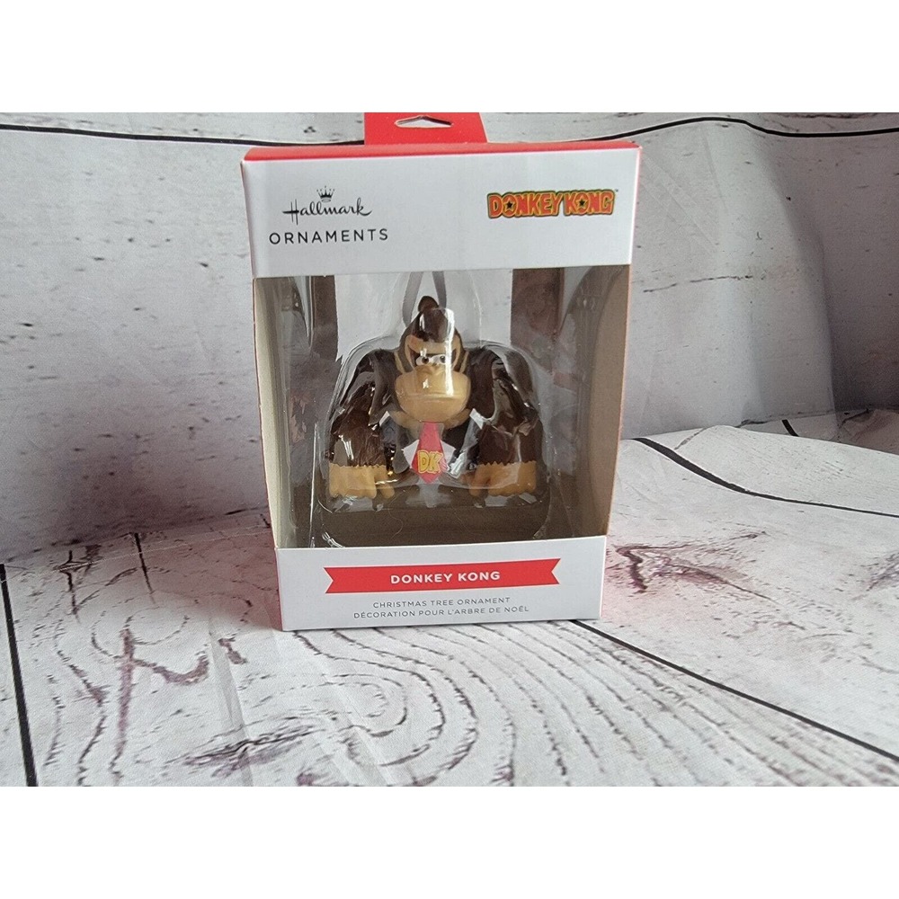 Hallmark 2023 Nintendo Donkey Kong Red Box Ornaments